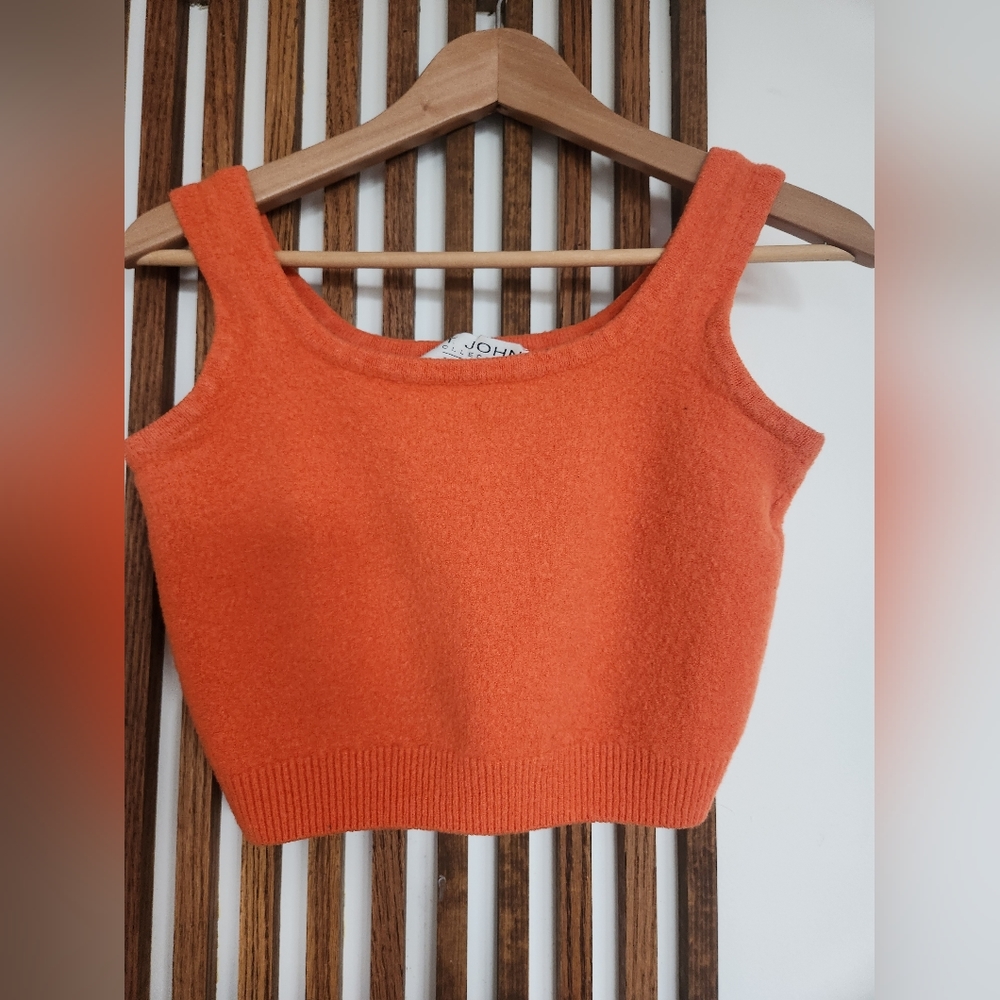 St.John knit Crop orange